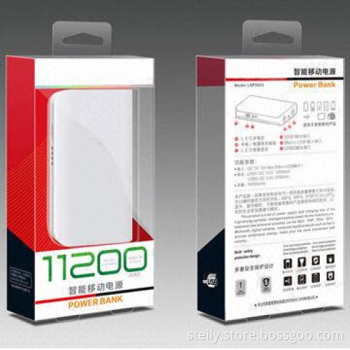 High-capacity 11200mAh Dual USB Ports Output Power Bank for Smartphones